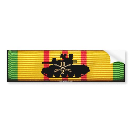 2nd Sqdn 11th ACR M551 on VSM zazzle_bumpersticker