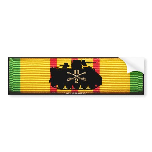 2nd Sqdn 11th ACR Track on VSM Ribbon zazzle_bumpersticker