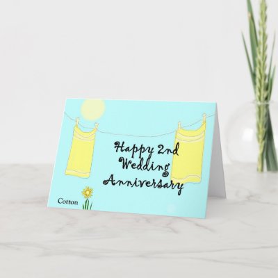 Wedding Anniversary Card on 2nd Wedding Anniversary Greeting Card By Thestampstore