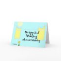 2nd Wedding Anniversary cards