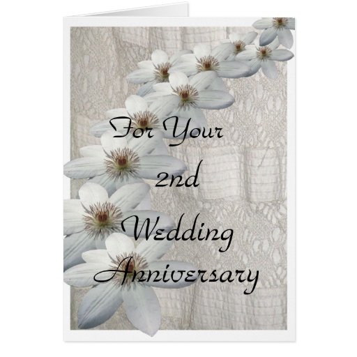 Happy Wedding Anniversary Card Template