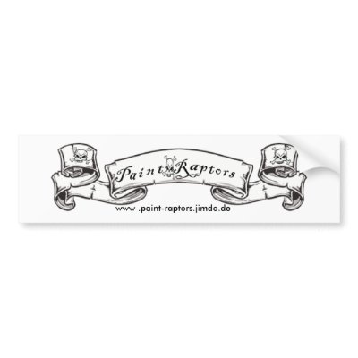 2Paint of RWS gate, www.paint raptors.jimdo.de Bumper Stickers by manuel1987