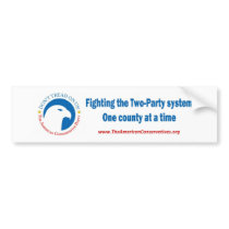 2party1County bumper stickers