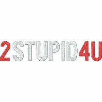 2STUPID4U - Embroidered Shirt embroidered shirts