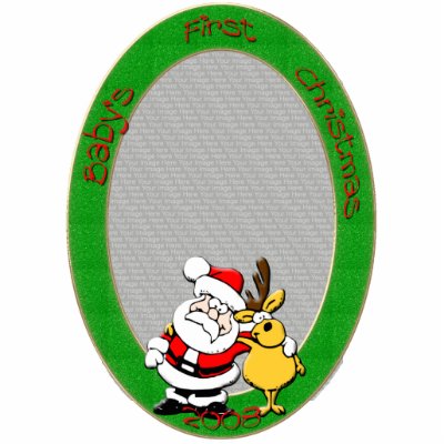 2x3 Baby's First Christmas Ornament Cut Outs by FNolan