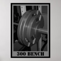 300 BENCH Weightlifting Poster