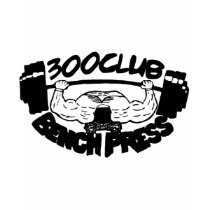 300 Club Bench Press Mans Fitted T Shirt by Weightlifter_TShirts 300 Club Bench Press Mans Fitted T Shirt