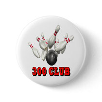 300 Club Bowling Button
