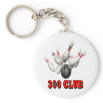 300 Club Bowling Key Chains