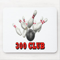 300 Club Bowling Mouse Pads