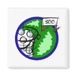 300 golf fridge magnet