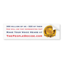 300 million of us - 535 of them bumper stickers