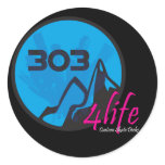 303 4Life Sticker Round