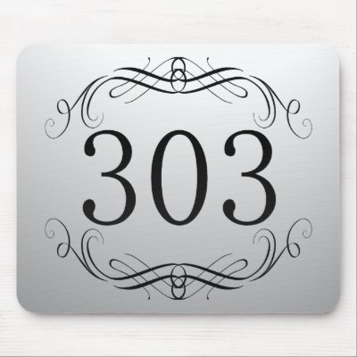 303 Area Code Mouse Pads by AreaCodes