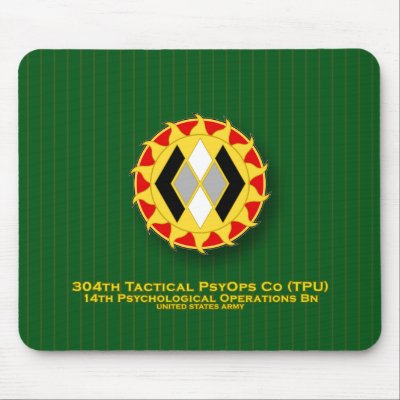 304th Tactical PsyOps Company - TPU DUI Mouse Pad by a2zgraphicsworks