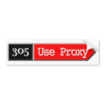 305 - Use Proxy Bumper Sticker