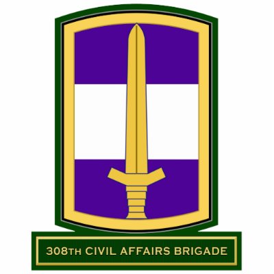 308th Civil Affairs Brigade SSI Photo Sculptures by a2zgraphicsworks