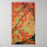 30. 紅葉小禽図, 若冲 Maple & Small Birds, Jakuchū Poster