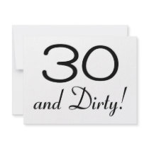 30 And Dirty 3 invitations by TeeZazzle 30 And Dirty 3 invitations