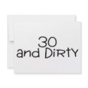 30 And Dirty invitations