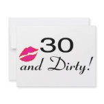 30 And Dirty Lips Invite
