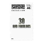 30 and fab disco theme stamp