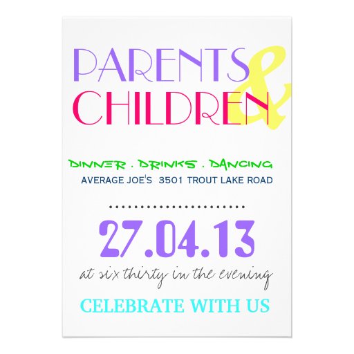 30 Birthday Party Invitation Neon and grey