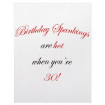 30 Birthday Spanking Custom Letterhead
