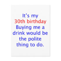 30 buy me a drink postcard