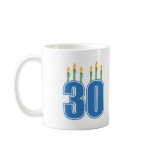 30 Candles (Blue / Green) mugs