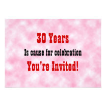 30  Celebration Custom Announcements