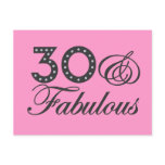 30 & Fabulous Gift Postcard