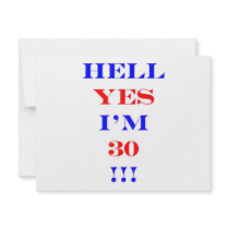 30 Hell yes invitations