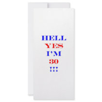 30 Hell yes rack cards