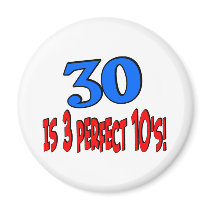 30 is 3 perfect 10s (BLUE) magnets