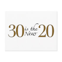 30 is the new 20 post cards
