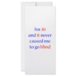 30 Never gone blind Rack Card Template