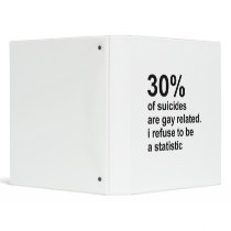 30% of suicides are gay related vinyl binders