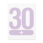 30 Plus Years Old - Pink Post Cards