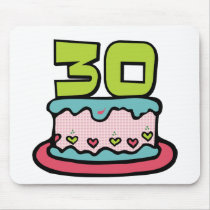 30 Year Old Birthday Cake mousepads