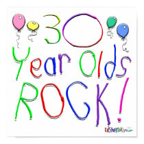 30 Year Olds Rock ! posters