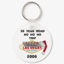 30 YEAR ROAD HO HO HO LV Black Letter Keychain by vegasdusoleil 30 YEAR ROAD HO HO HO LV Black Letter Keychain