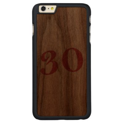 30 years anniversary carved® walnut iPhone 6 plus slim case