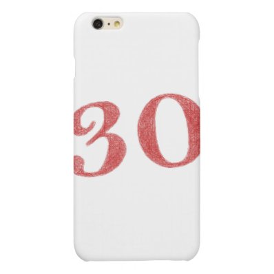 30 years anniversary matte iPhone 6 plus case