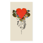 30s Valentine Heart in Red Business Card