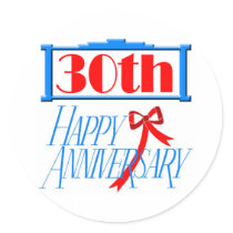30th anniversary 3 stickers