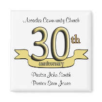 30th Anniversary Party Favors Refrigerator Magnet