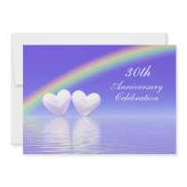 30th Anniversary Pearl Hearts Custom Announcements