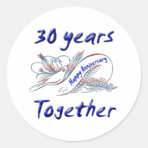 30th. Anniversary stickers