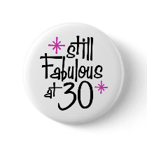 30th Birthday buttons